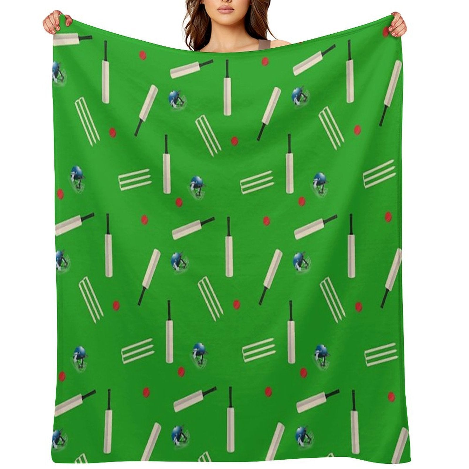 Cricket Pattern Shrink-resistant Throw Blanket