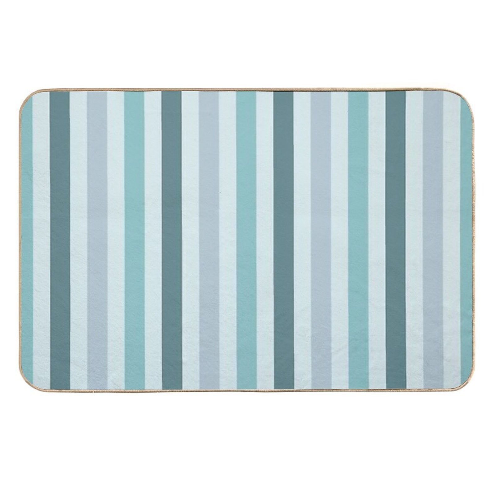 Color Block Lines V  Easy Maintenance Bath Mat