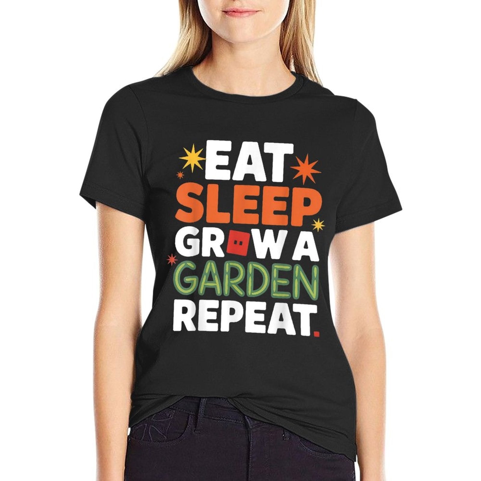 Funny Game Eat Sleep Grow A Garden Repeat  Relaxed-fit T-Shirt