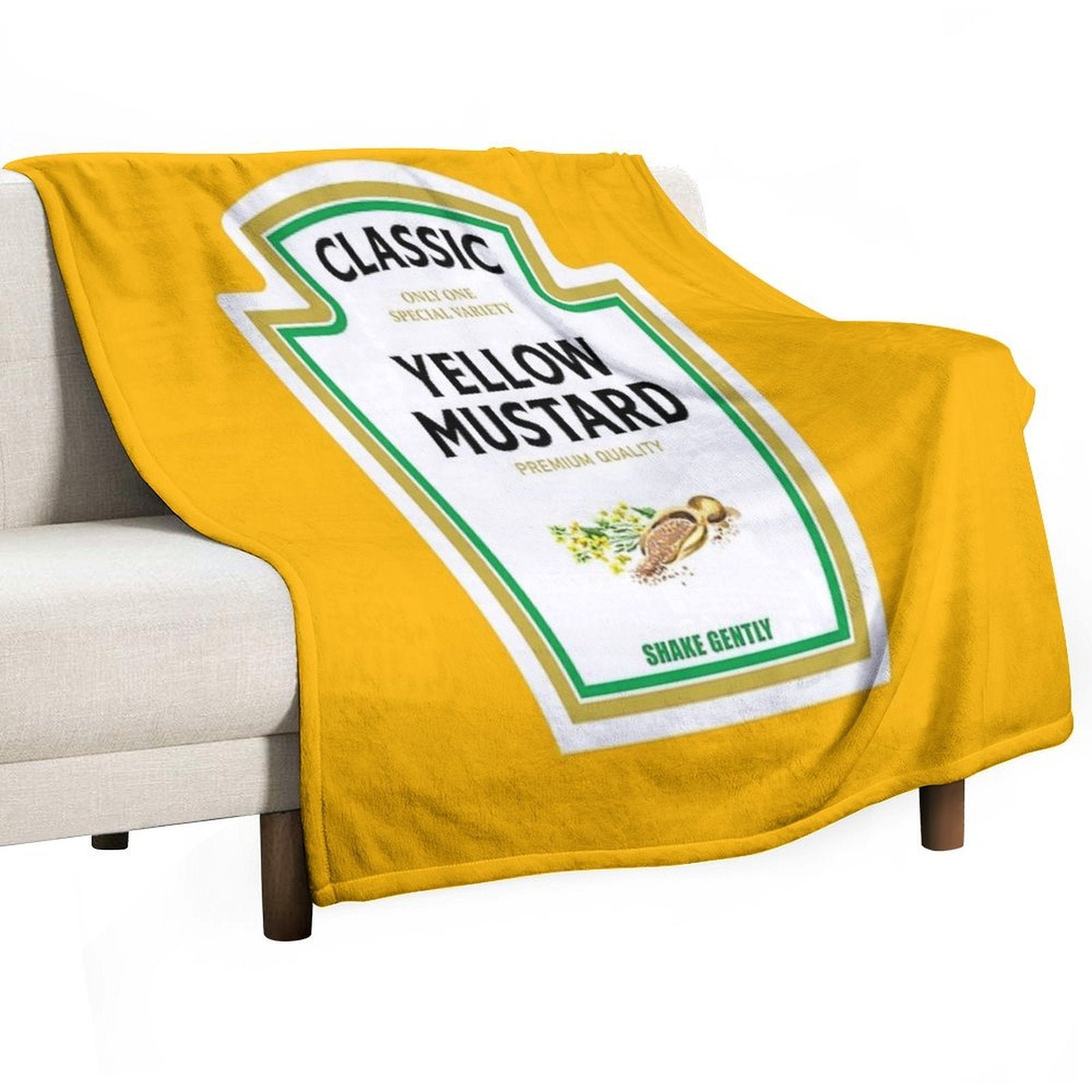 Mustard Halloween 2023 Costume Matching Family Group Couple Mayo Ketchup Premium Throw Blanket