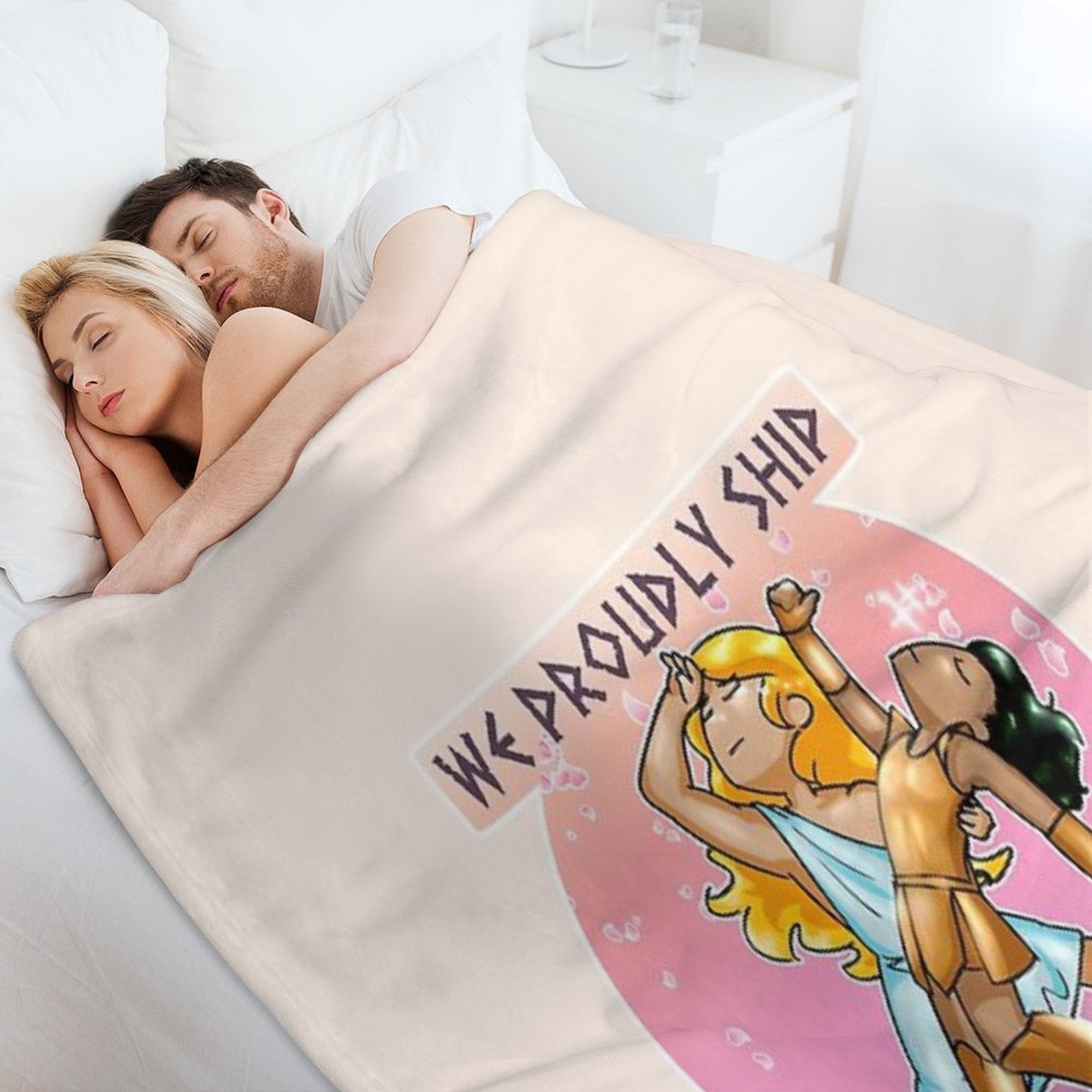 Achilles + Patroclus Plush Throw Blanket