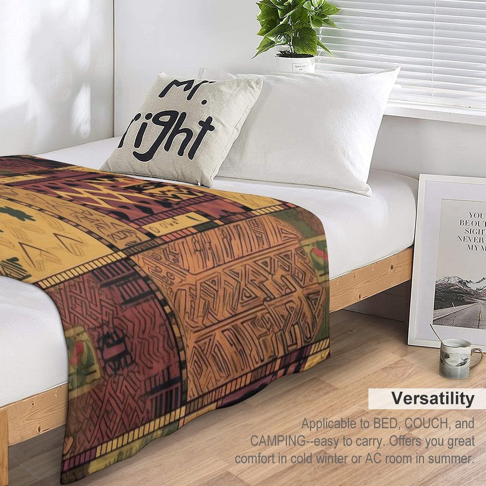 Ethnic Pattern. Geometry. Comfort Throw Blanket