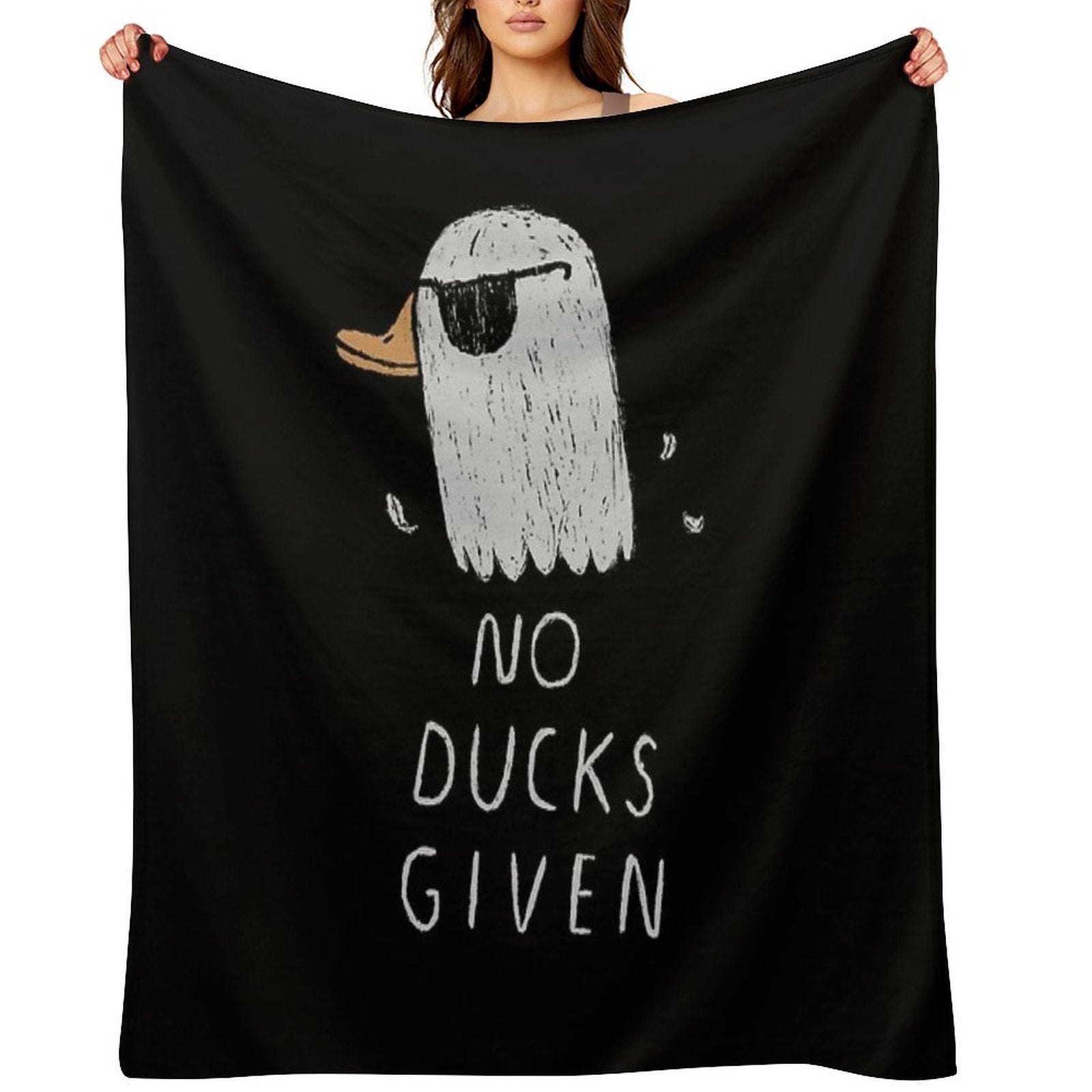 No Ducks Given Wrinkle-free Throw Blanket