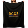 Doge D.O.G.E. Department Of Government Efficiency Quick-dry Throw Blanket