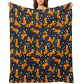 Frolicking Foxes Versatility Throw Blanket