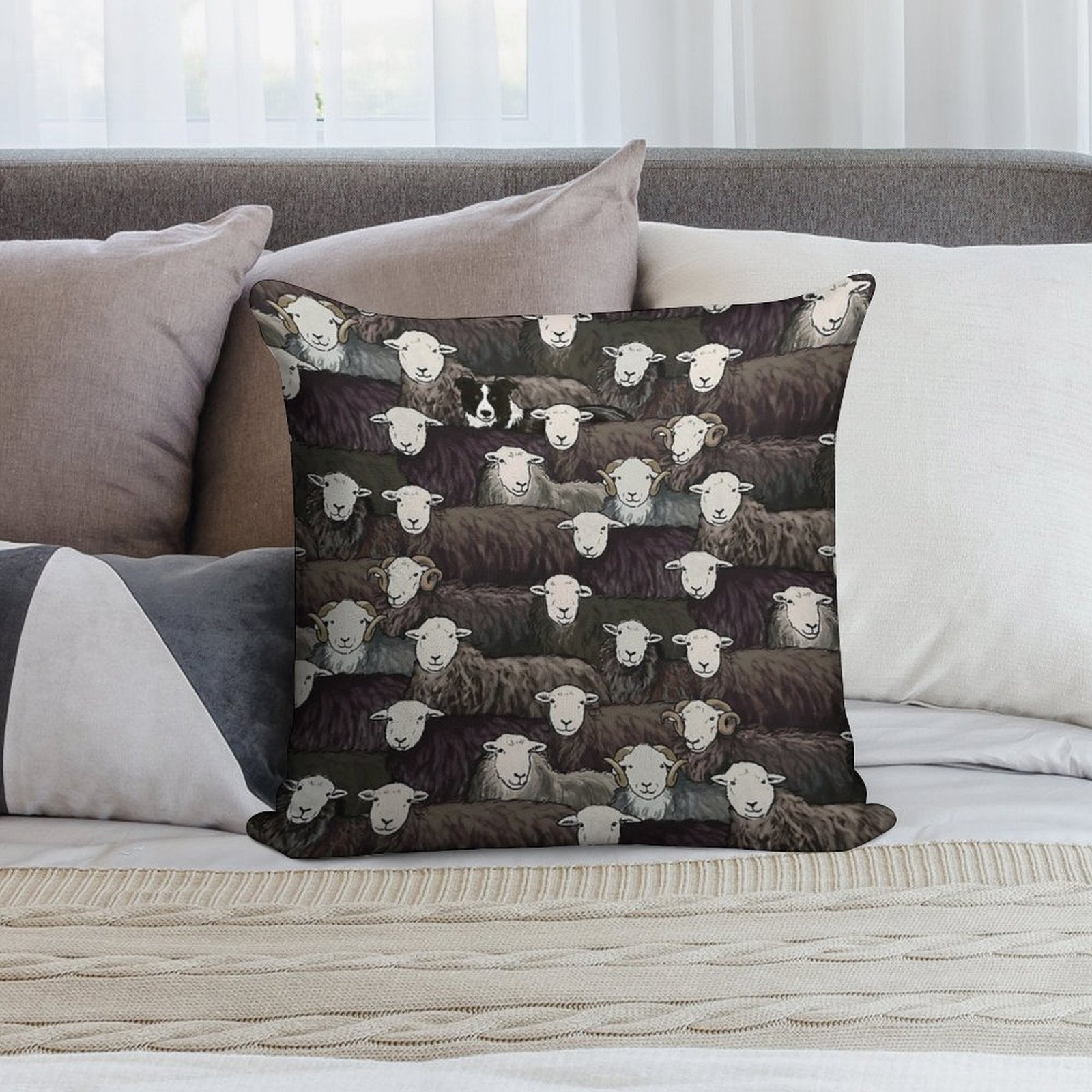 Herdwicks Soft High-Density Material Throw Pillow