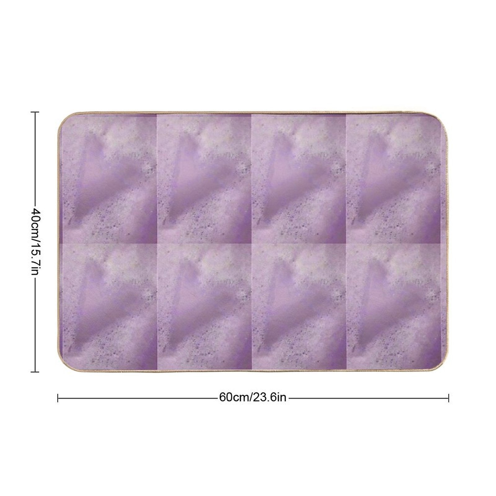 Bubbles Lavender  Stain-Proof Bath Mat