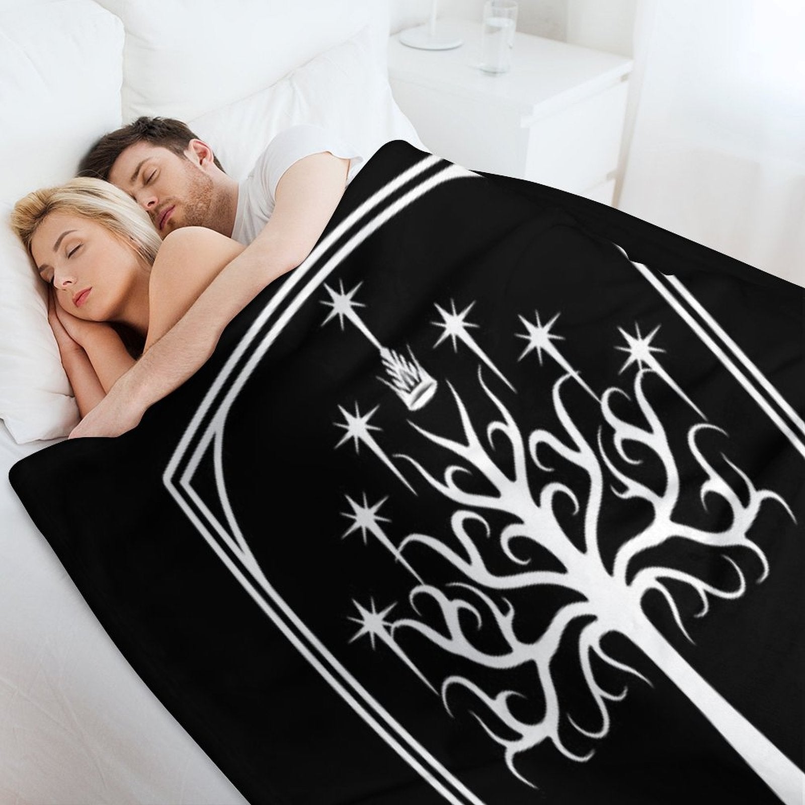 Sigil of Gondor Sustainable Throw Blanket