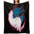 Axolotl Yin Yang Compact Throw Blanket
