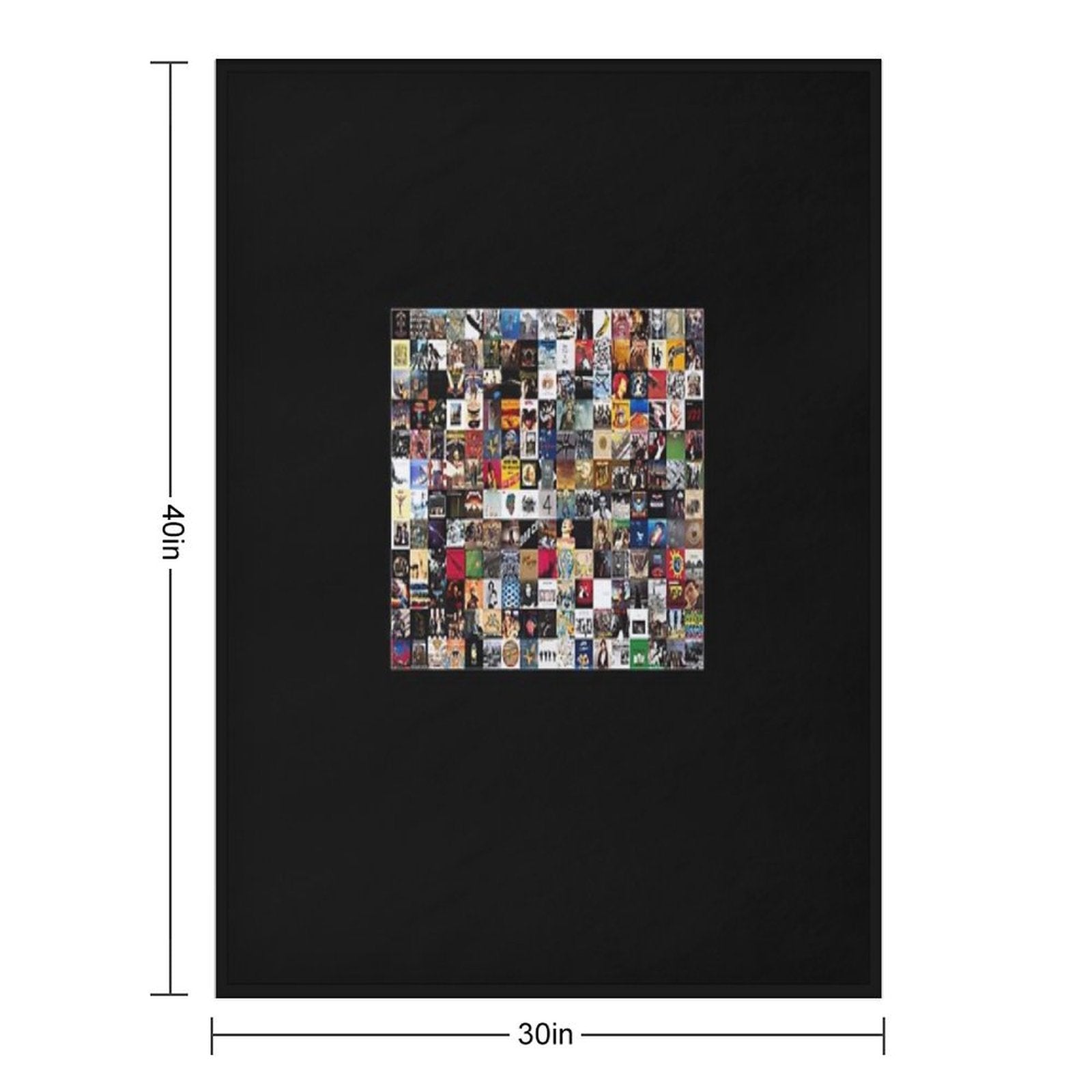 Greatest Rock Albums of All Time Classic T-Shirt Sustainable Throw Blanket
