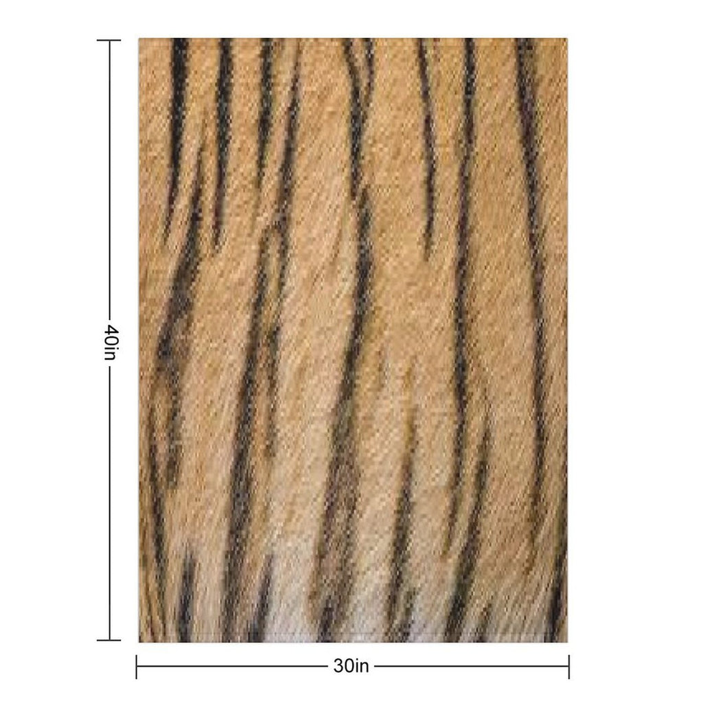 Tiger Fur Gift-ready Throw Blanket
