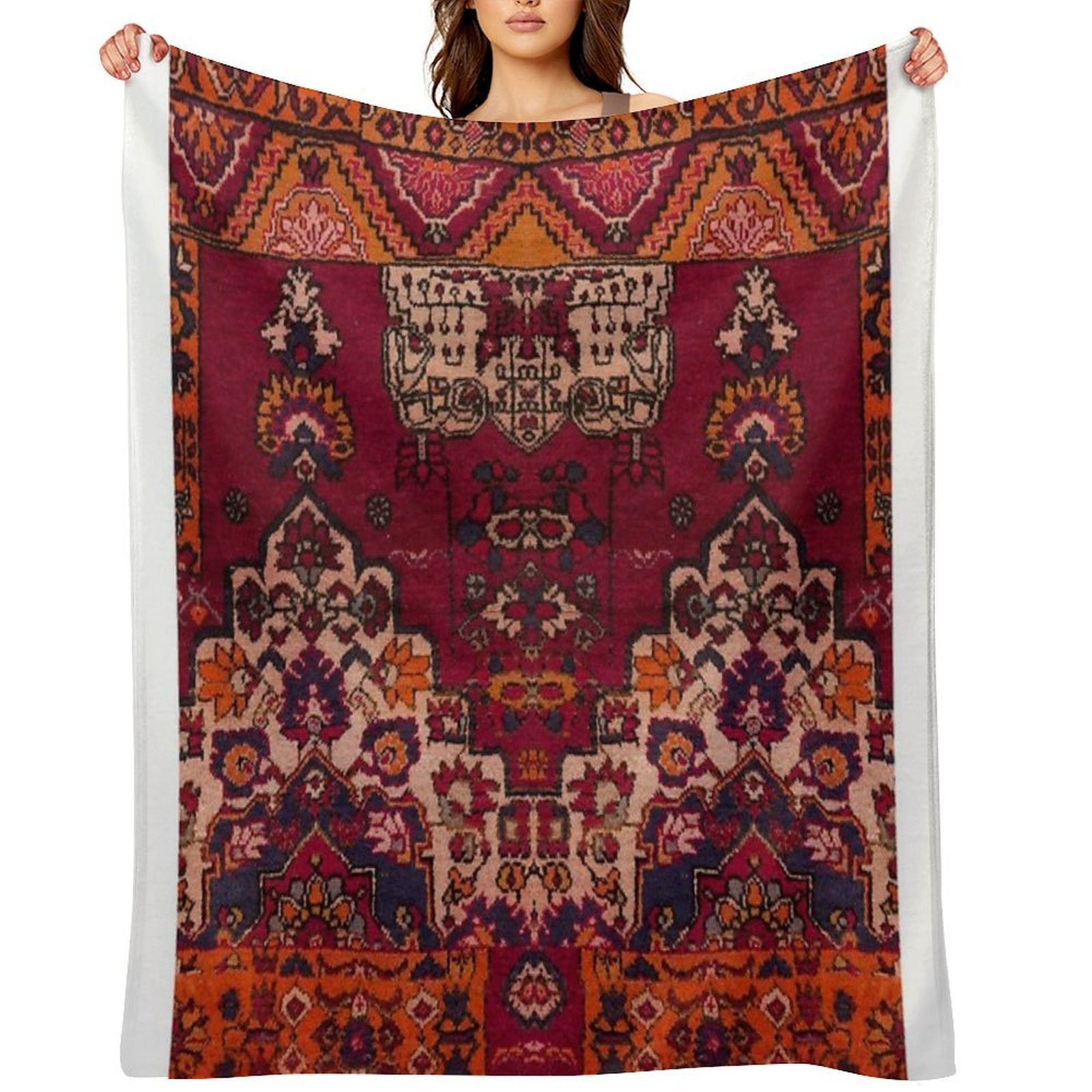 Traditional Heritage Moroccan Design Versatility Throw Blanket