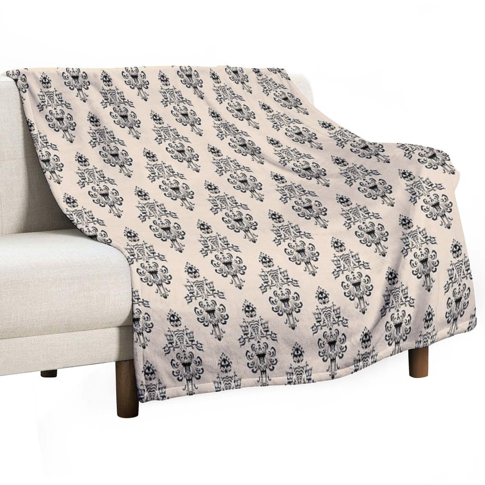Haunted Mansion Wallpaper Hazelnut #Pastel Durable Throw Blanket