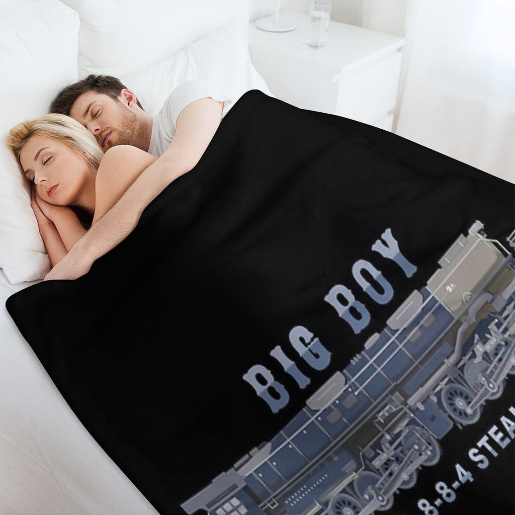Big Boy 4000 Class Steam Train Locomotive Color Diagram Gift Multi-functional Throw Blanket