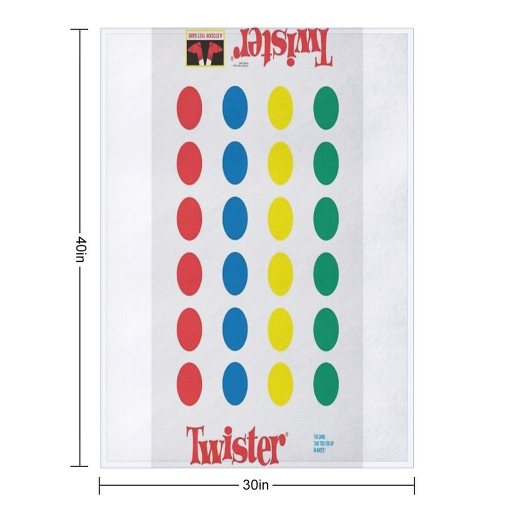 The Twister Game Blanket Eco-conscious Throw Blanket