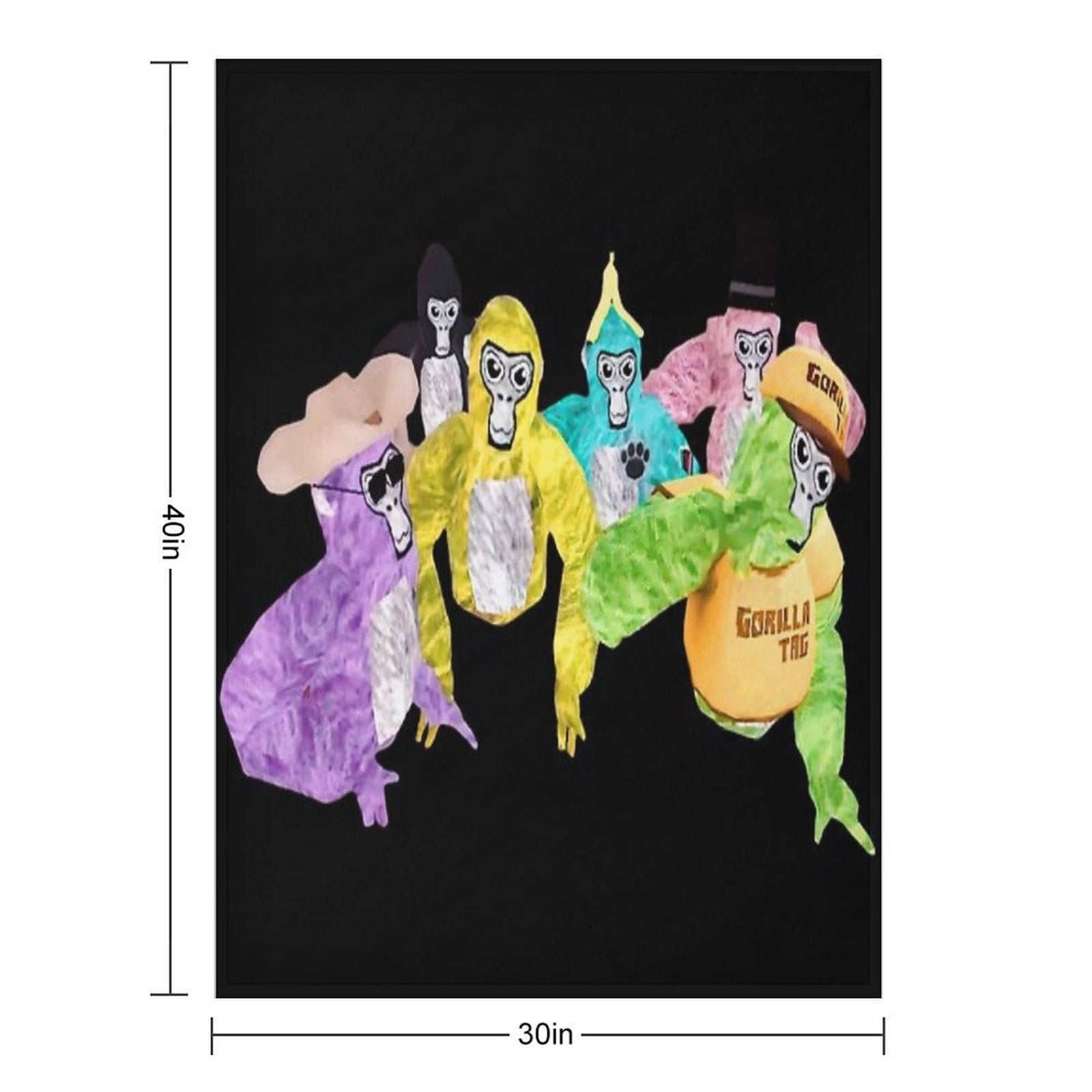 Me And My Friends Forever! - Gorilla Tag Here Banana Compact Throw Blanket