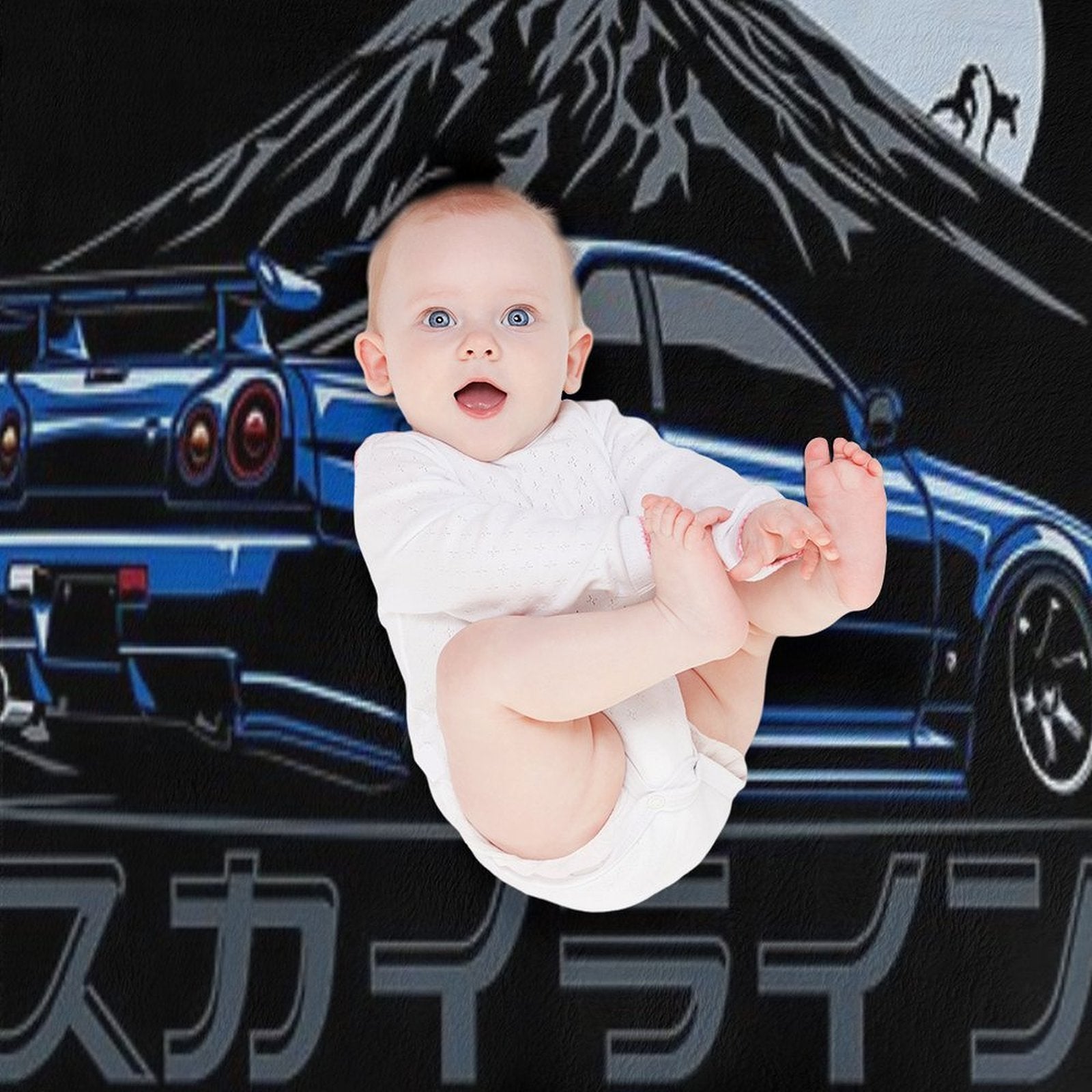 Skyline GTR R34 Gift-ready Throw Blanket