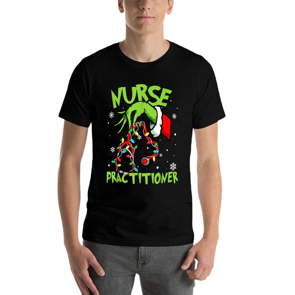 Nurse Practitioner Nurse Practitioner Christmas Nurse Xmas  Cotton T-Shirt