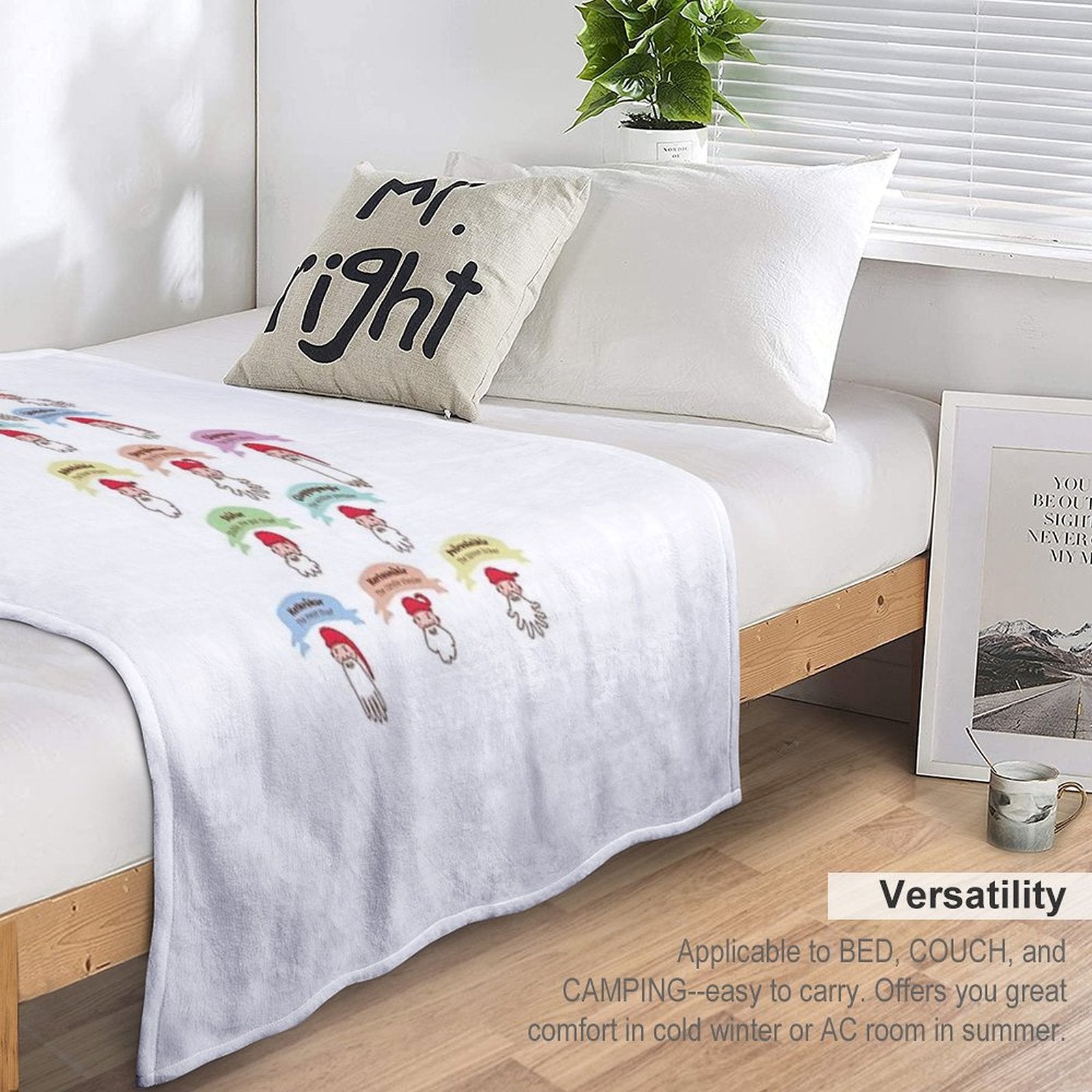 The Yule Lads Travel-friendly Throw Blanket