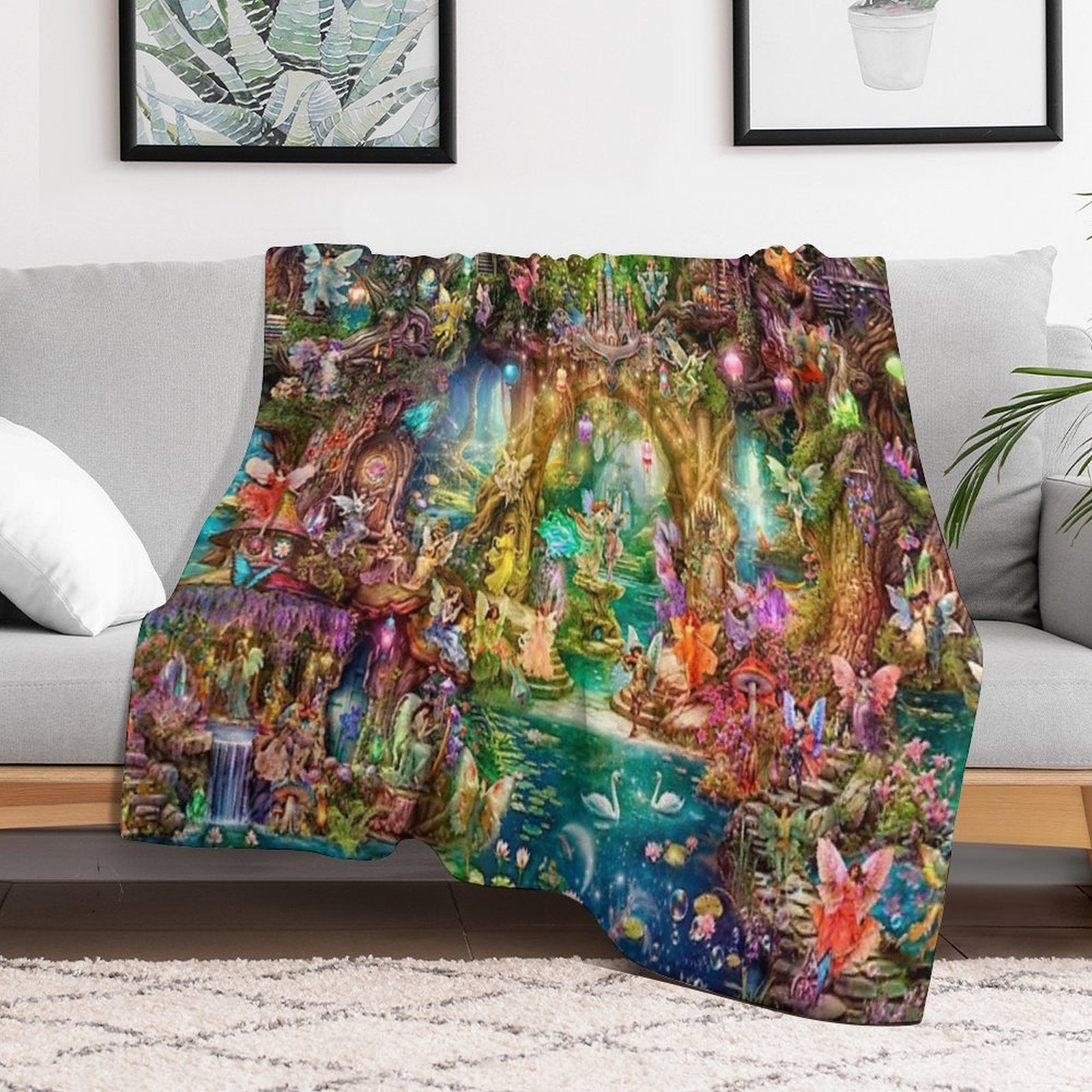The Grand Butterfly Ball Plush Throw Blanket