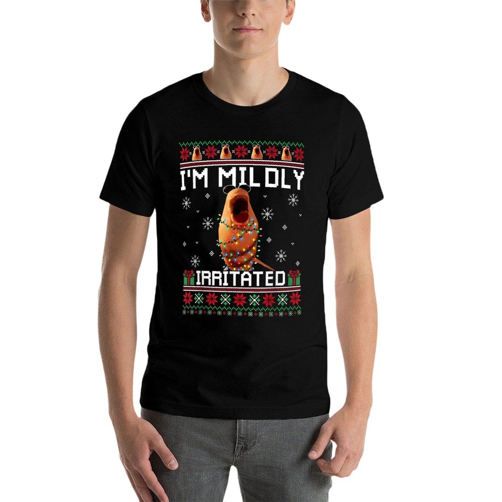 Im Mildly Irritated Marcus The Worm Christmas Funny Meme  Quick-drying T-Shirt