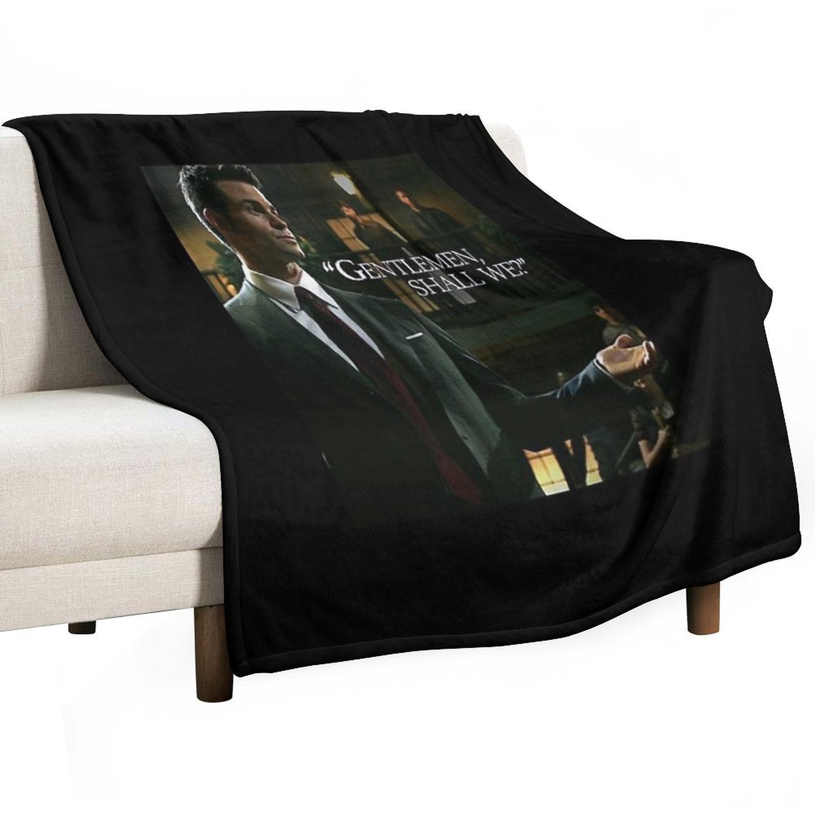 Elijah Gentlemen Shall We Velvety-soft Throw Blanket