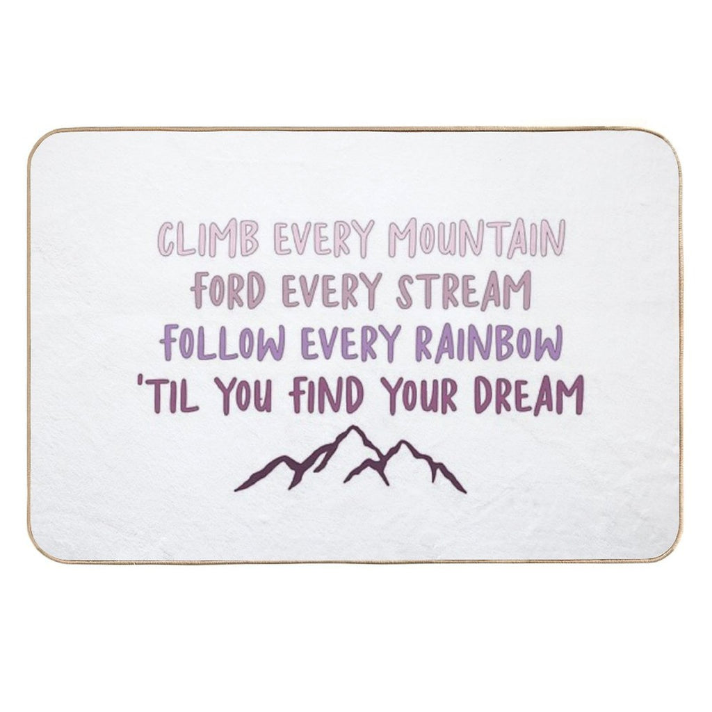 Sound of Music Climb Every Mountain  High-Traffic Bath Mat