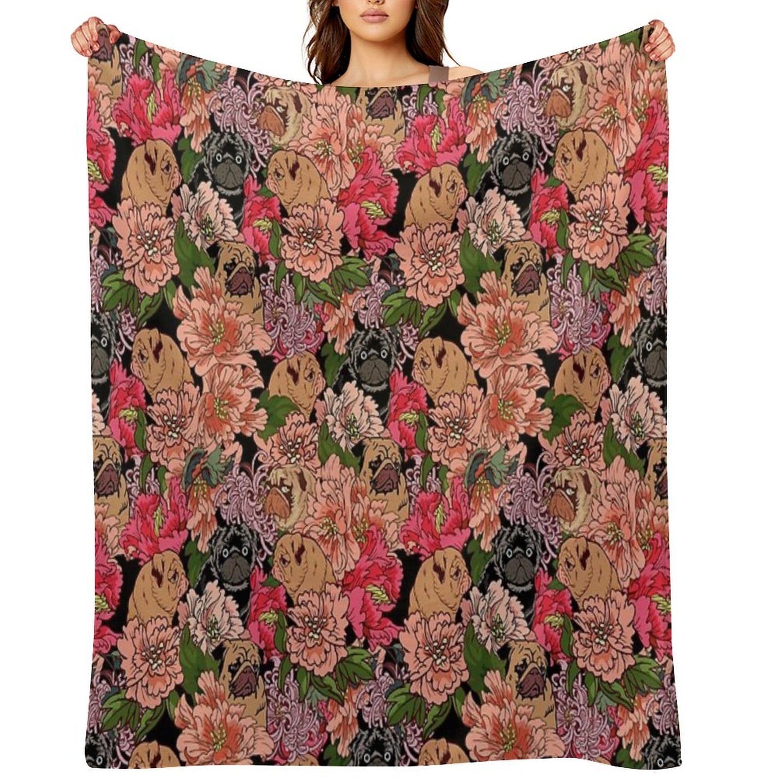 Because Pugs Versatility Throw Blanket
