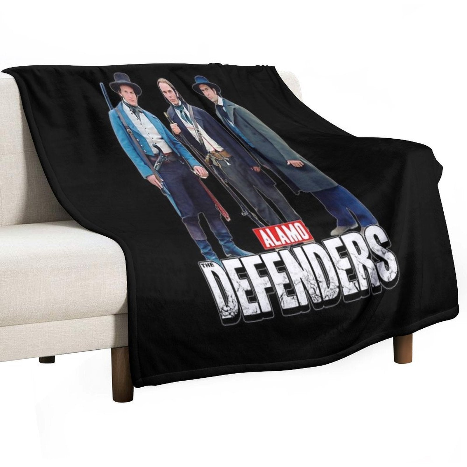 Alamo. The Defenders. Premium Throw Blanket