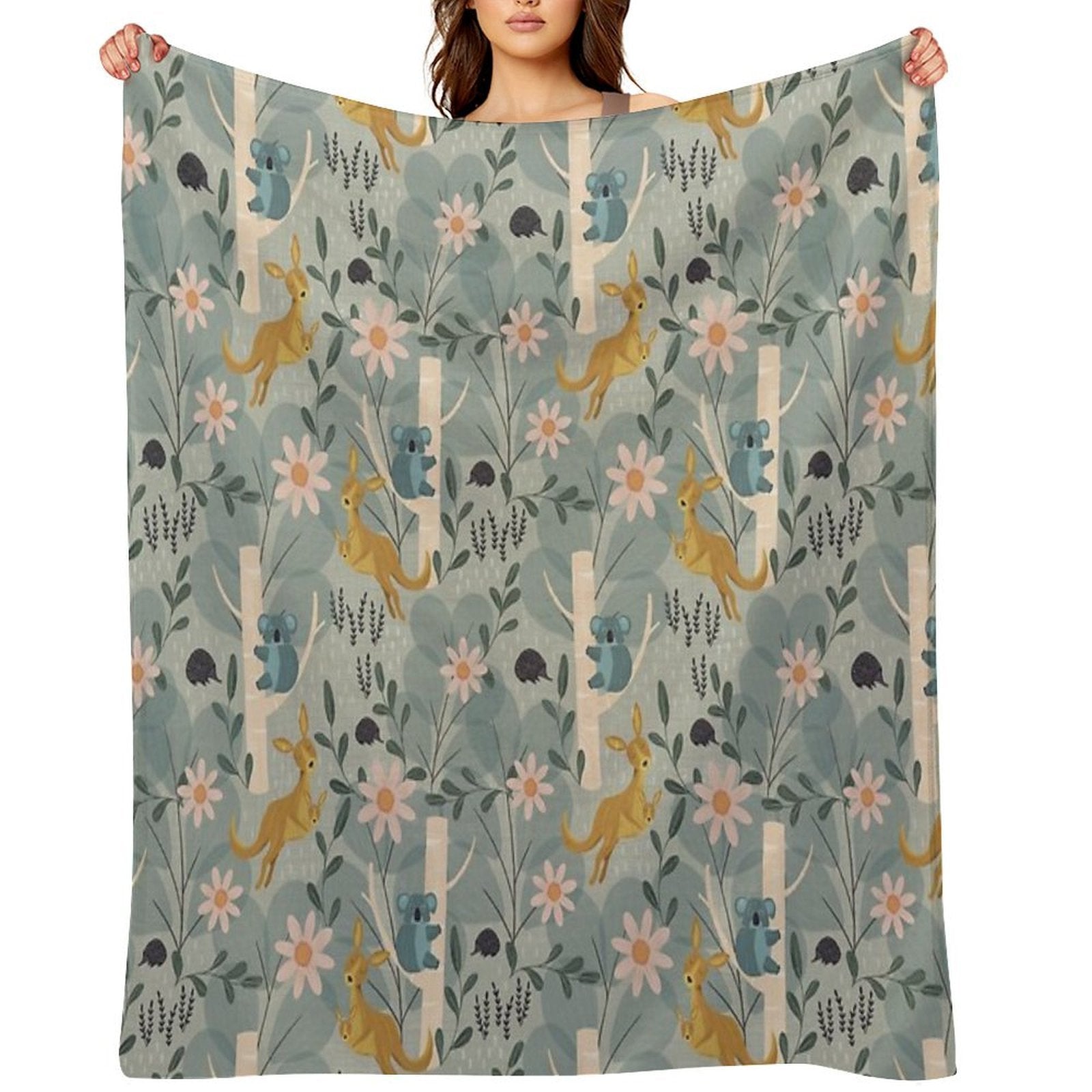 Aussie Animals All-season Throw Blanket