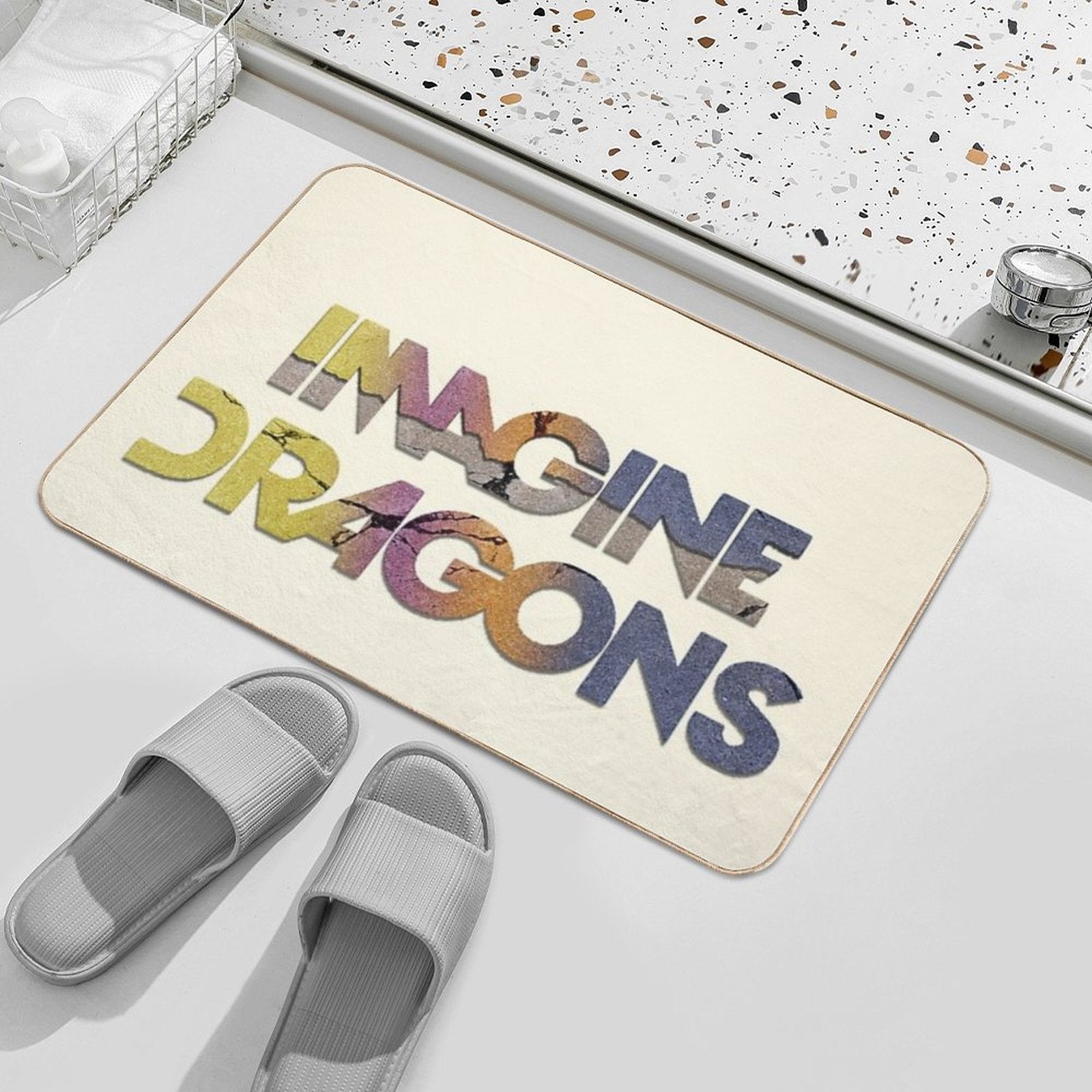 Imagine Dragons Cracks  Long-Lasting Bath Mat