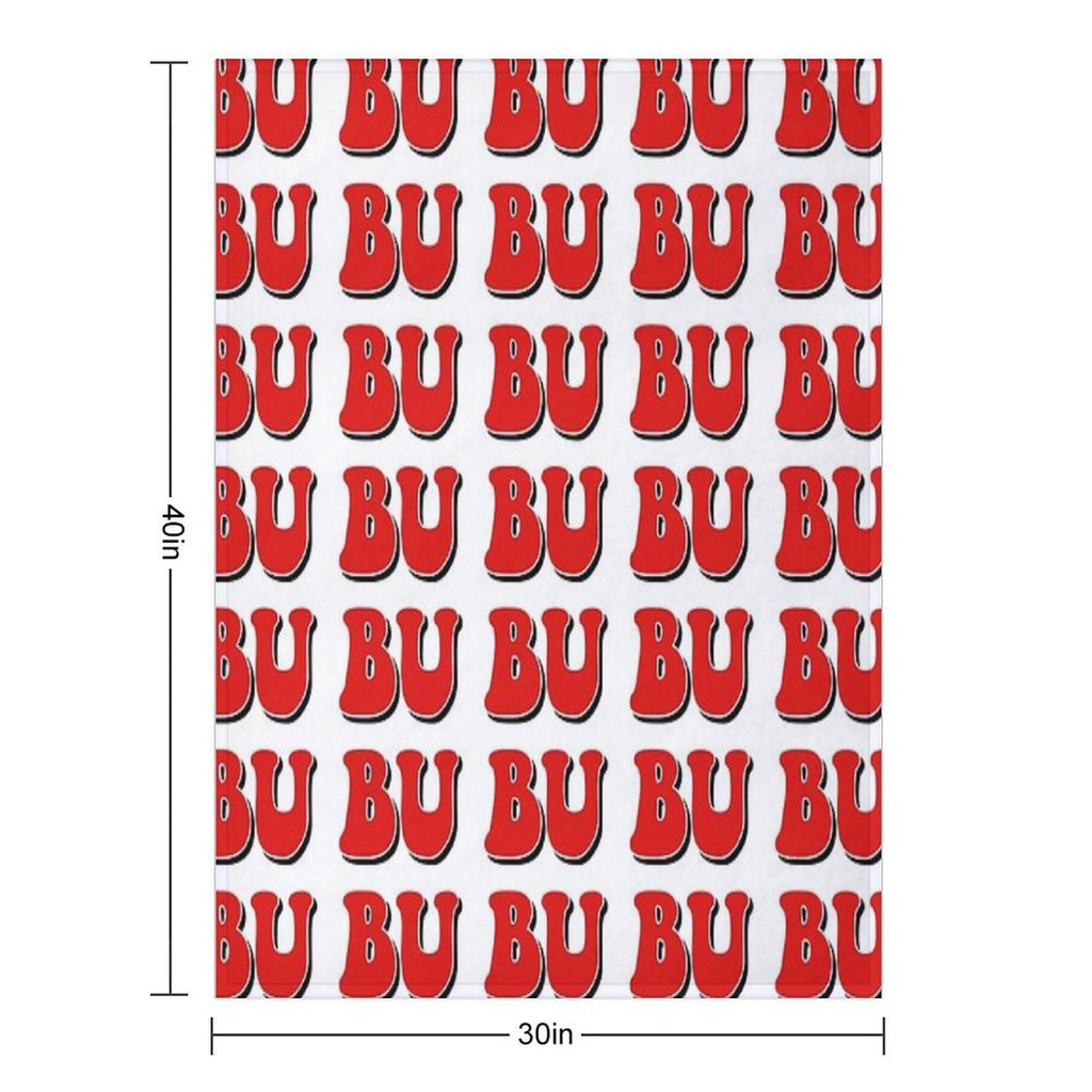 BU Boston University Shrink-resistant Throw Blanket