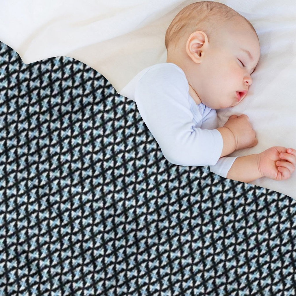 Big City Mixed Blue Signal Premium Throw Blanket