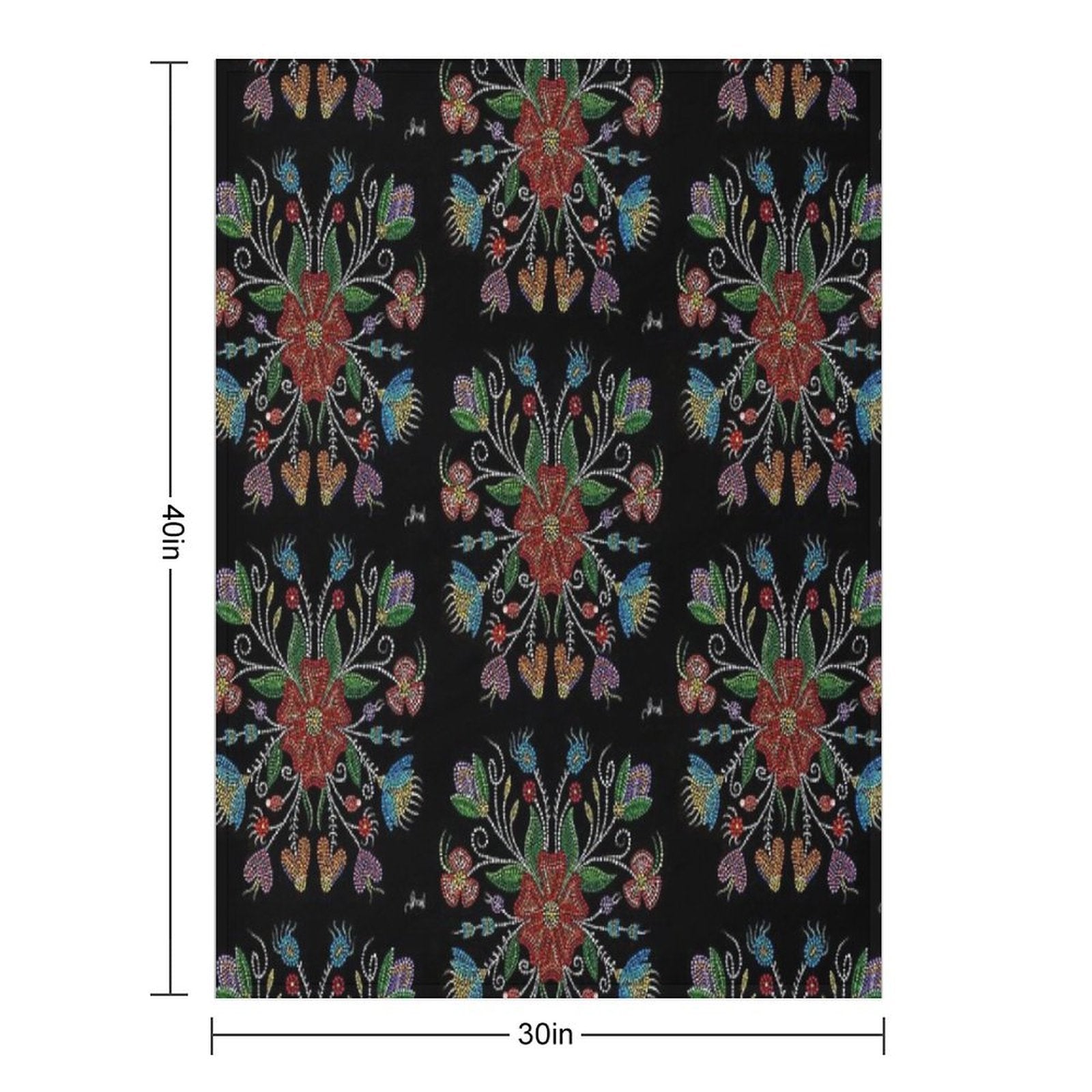 Growth of Happiness Easy Care Throw Blanket