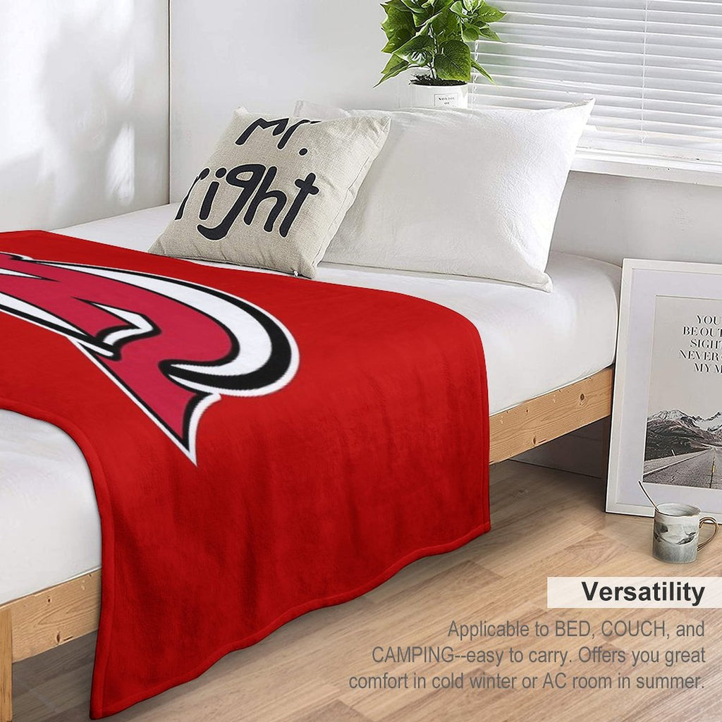 Devils Logo Plush Throw Blanket