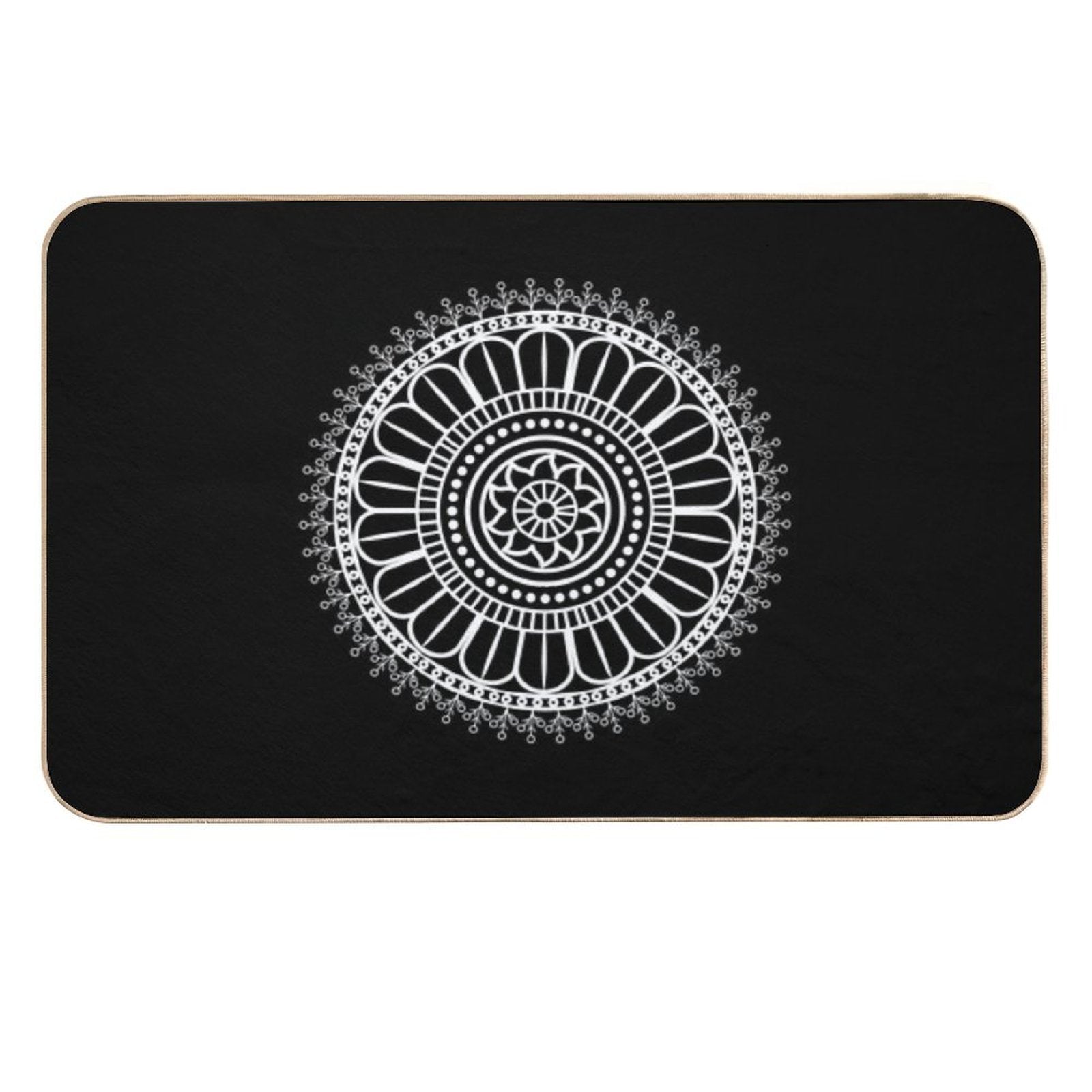 Bohemian Mandala Art.  Slip-Resistant Bath Mat