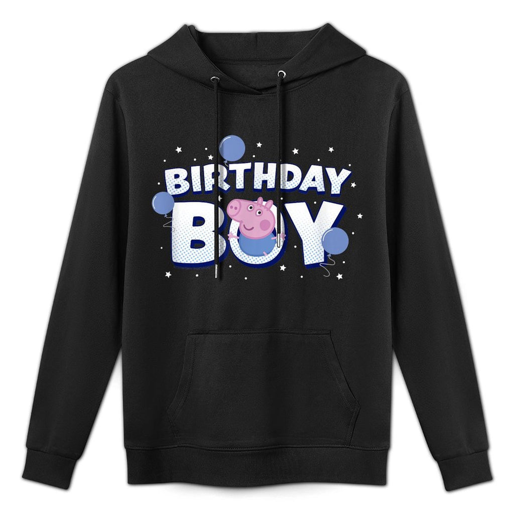 Peppa Pig George Birthday Boy Holiday Balloon Logo Layering Staple Hoodie