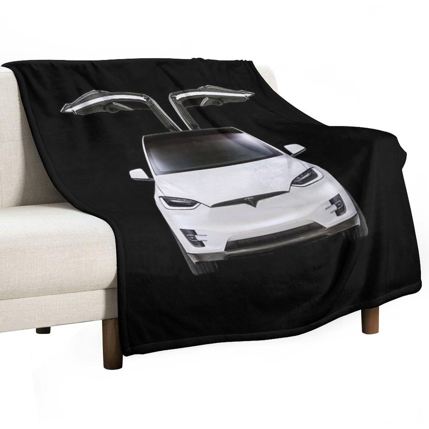 Model X, Tesla Model X Easy Care Throw Blanket