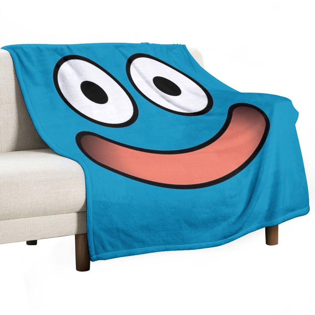 Dragon Quest Slime Face Machine-washable Throw Blanket