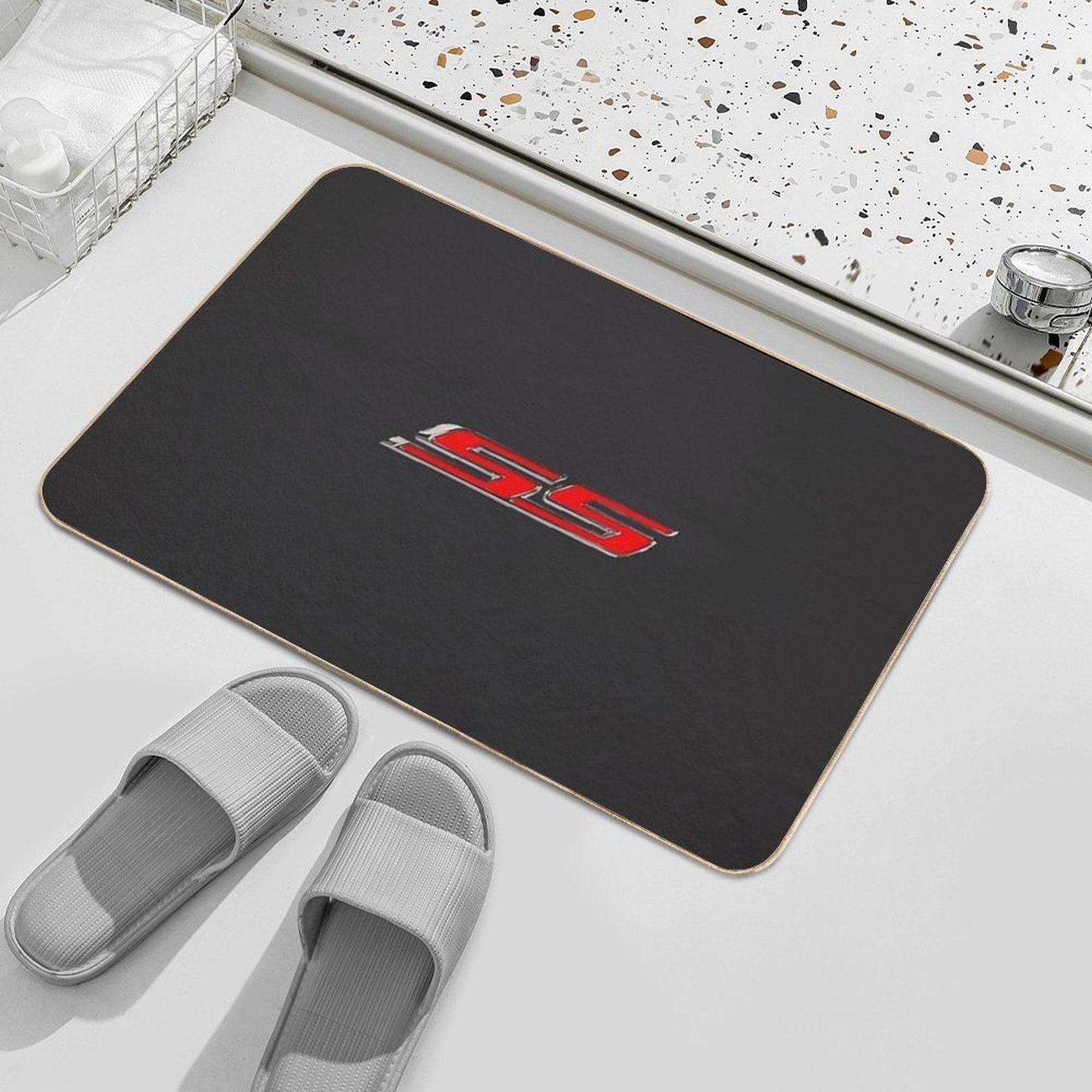 SS Camaro Emblem   Camaro T-shirt  Long-Lasting Bath Mat