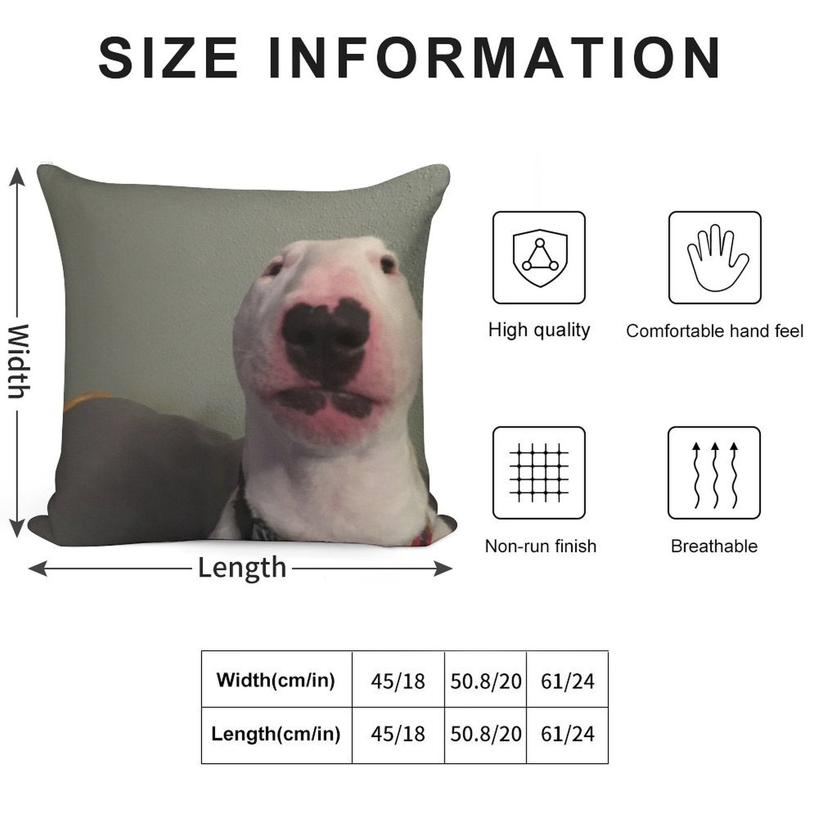 @PupperNelson Walter Original Soft High-Density Material Throw Pillow