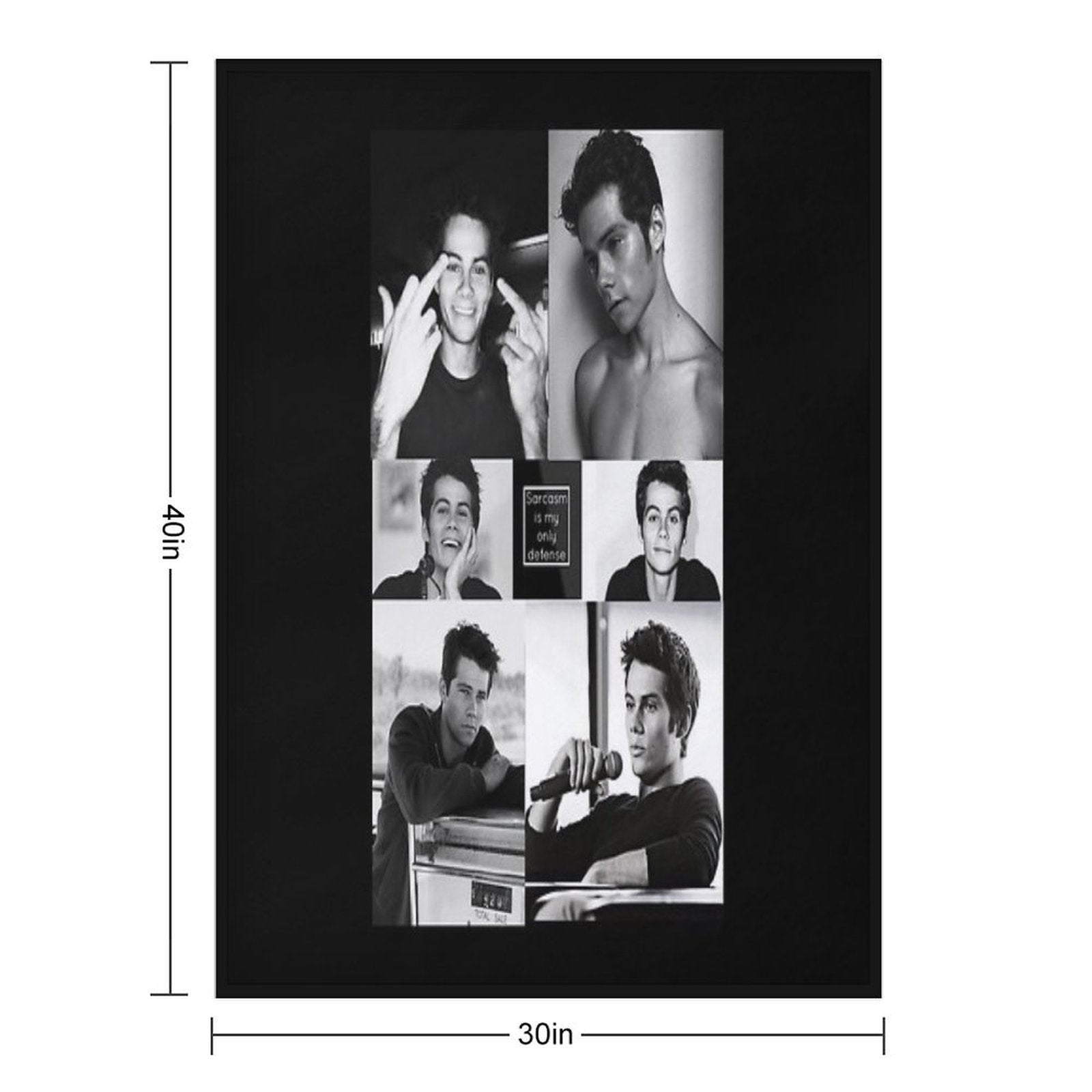 Dylan O'Brien Sustainable Throw Blanket