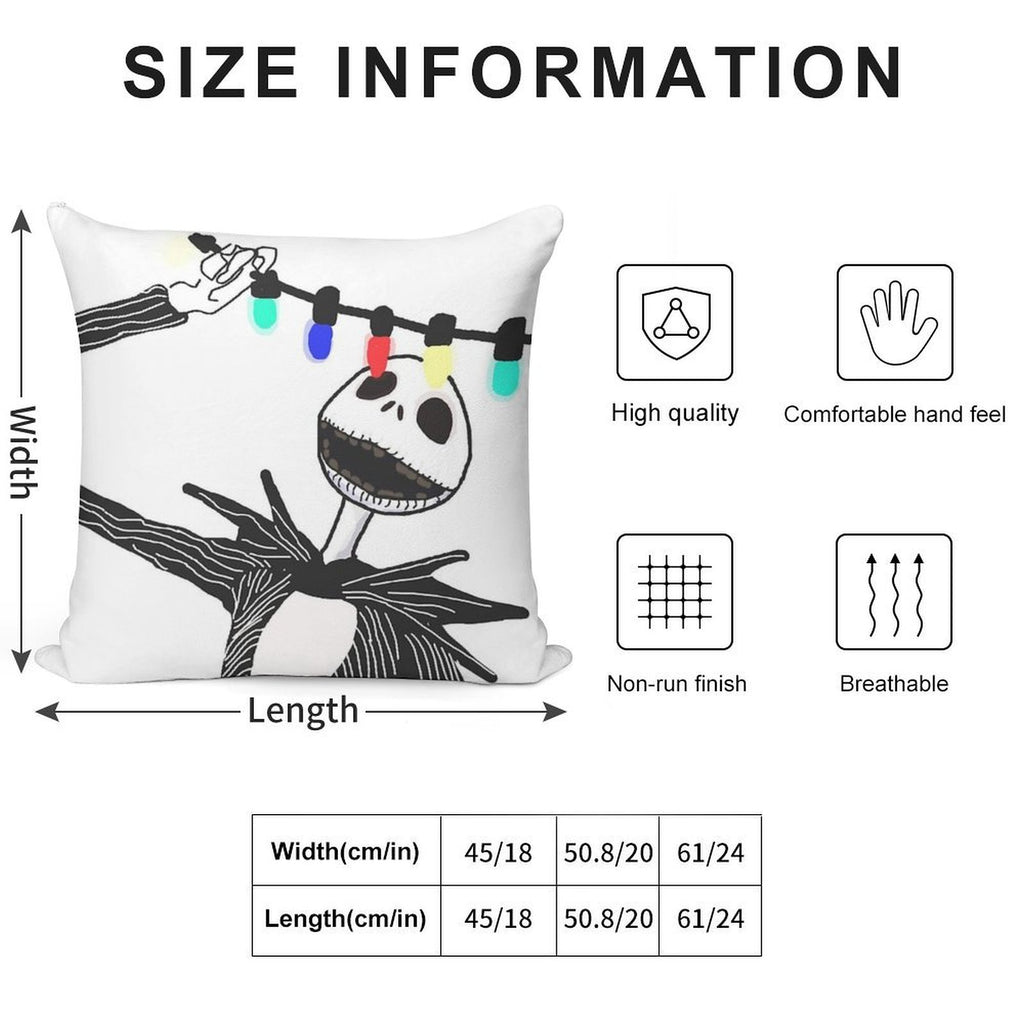 Nightmare before Christmas Soft Washable Throw Pillow