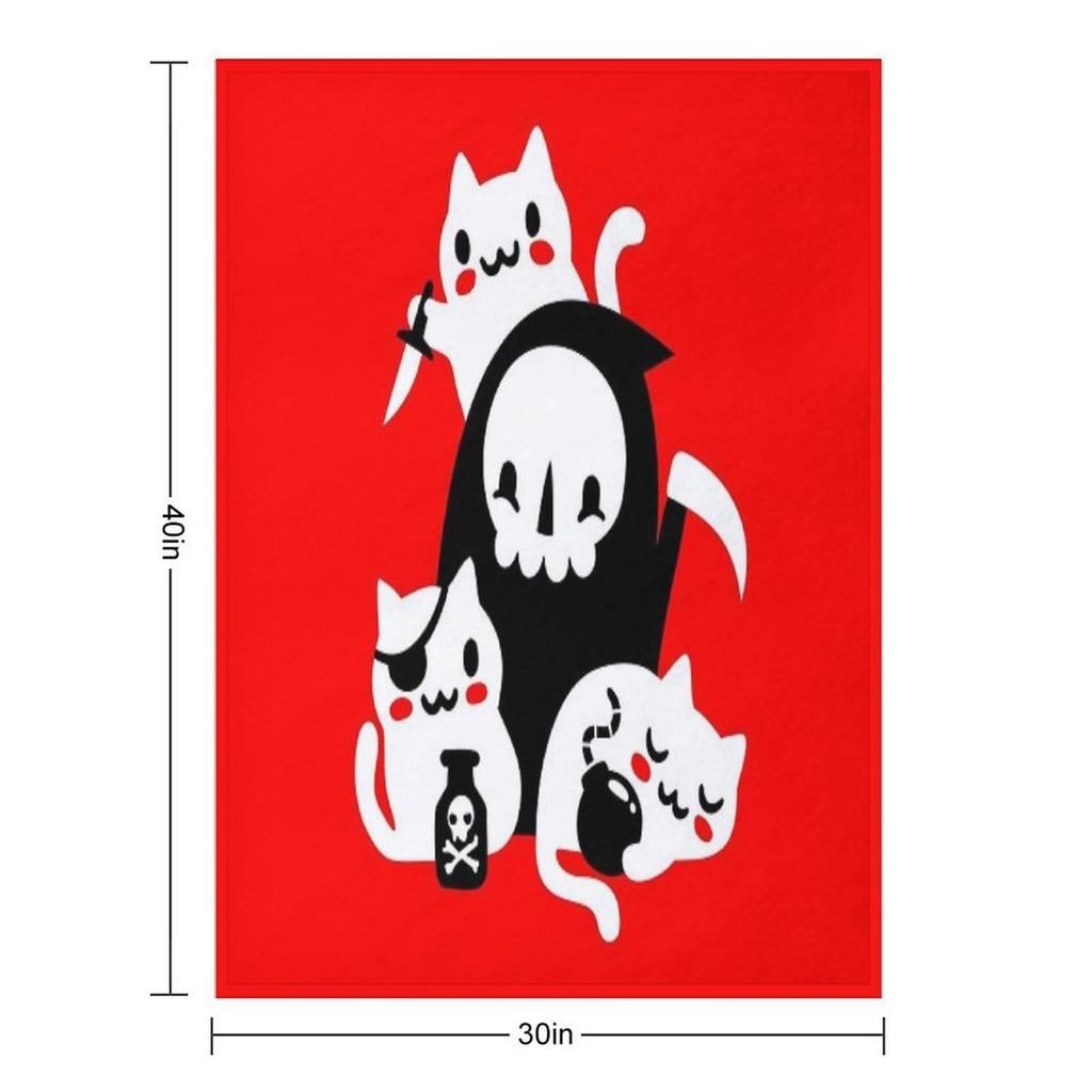 Death's Little Helpers All-season Throw Blanket