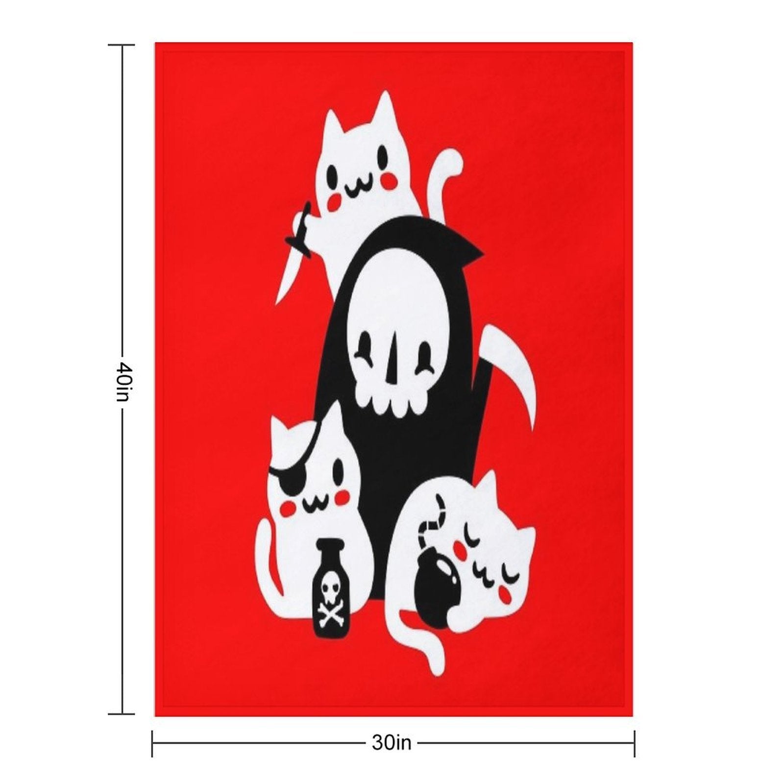 Death's Little Helpers All-season Throw Blanket