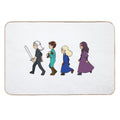 Chibi Witcher Fam  Dirt-Trapping Bath Mat