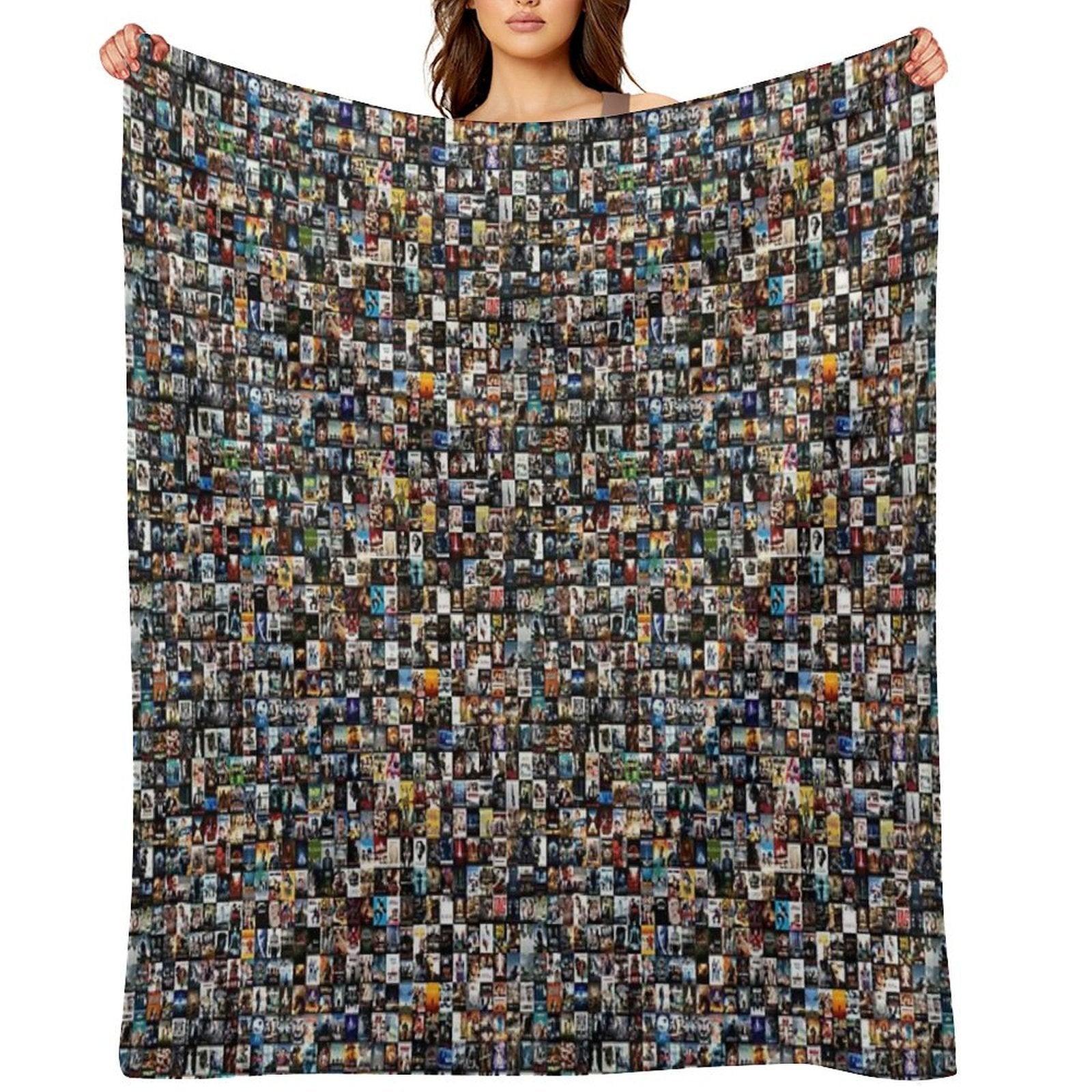Movie Poster Montage Travel-friendly Throw Blanket