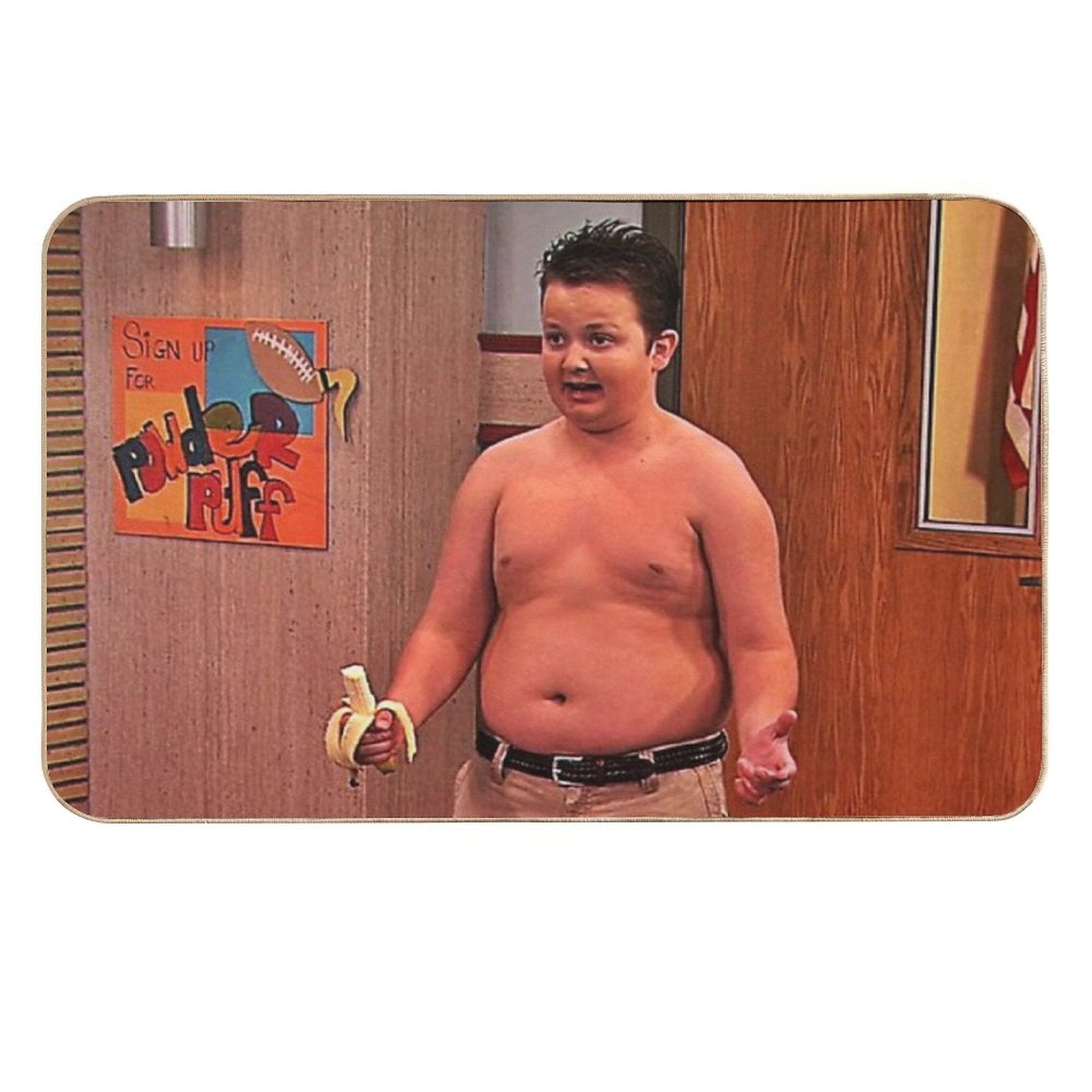 Gibby Icarly Shirtless  Easy Maintenance Bath Mat