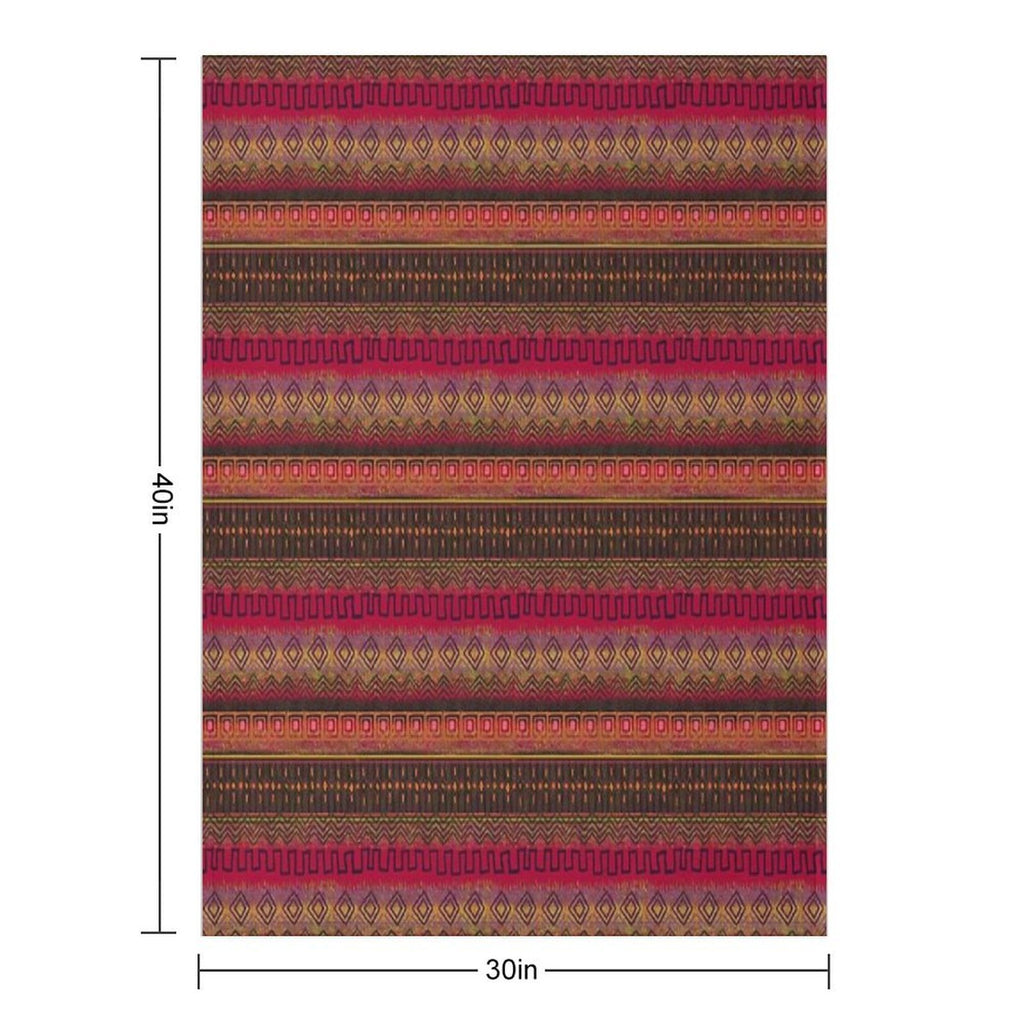 Earthy African Ombre Mud Cloth Wrinkle-free Throw Blanket