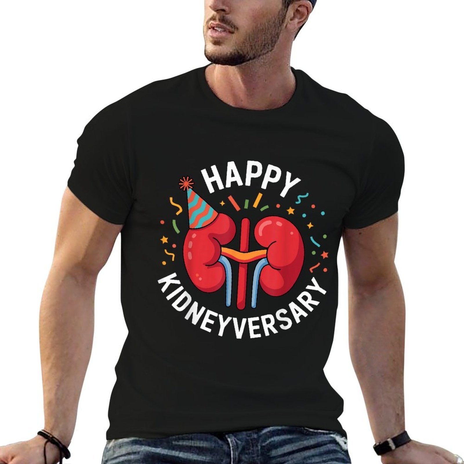 Happy Kidneyversary Funny Kidney Transplant Recipient  Breathable T-Shirt